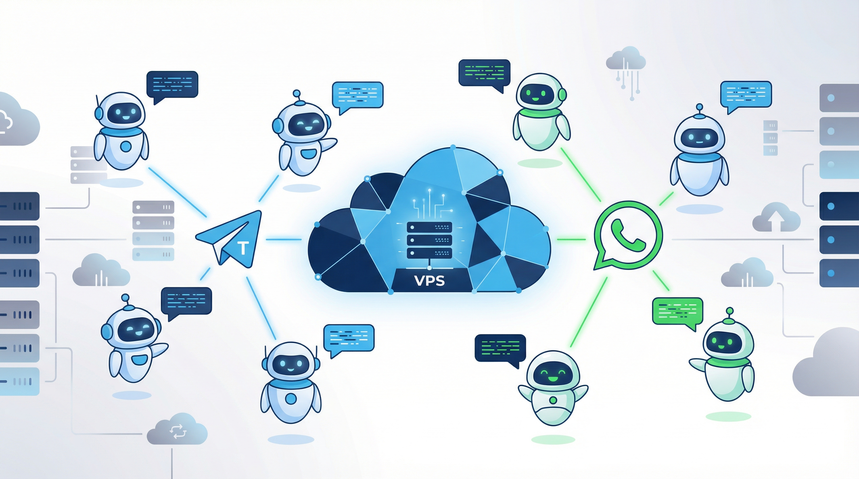 QTapp Agents - Asistentes IA para WhatsApp y Telegram en VPS